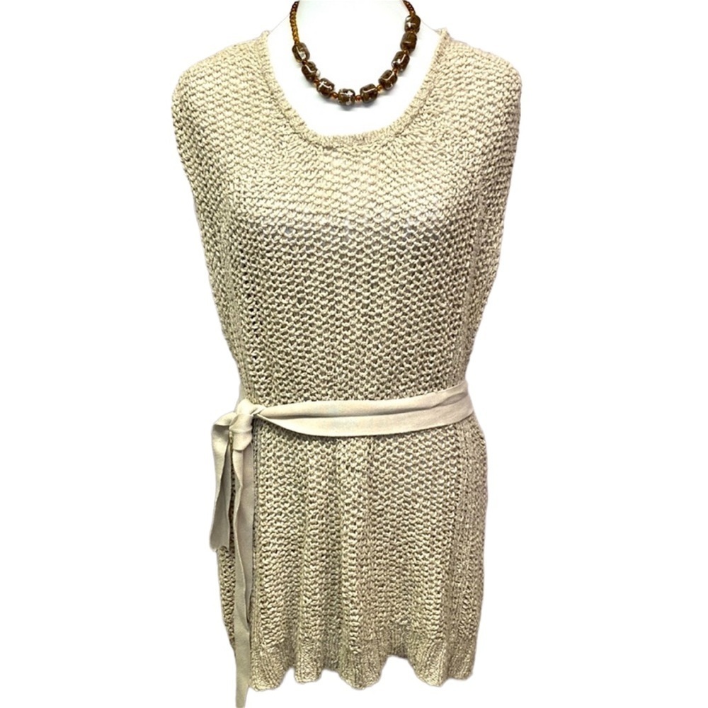 Anthropologie Sparrow Open Weave Tunic Sweater